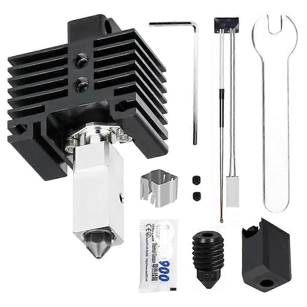 [RM]Upgraded Hotend Kit for Bambu Lab P1S/P1P 3D Printer with Heating Block, Heat Break, Hardened Steel Nozzle