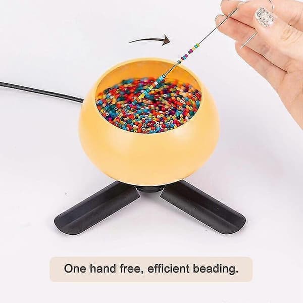 Elektrisk perlespinner justerbar hastighed perleloader perlespinner til smykker DIY frøperler taljeperler armbånd