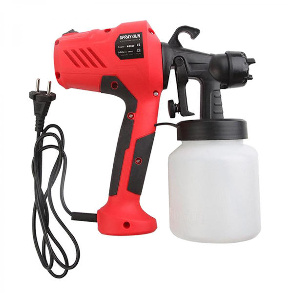 400ml Färgspruta Kraftfull Motor för Möbler, Bilar, Staket, Innerväggar, Garageportar