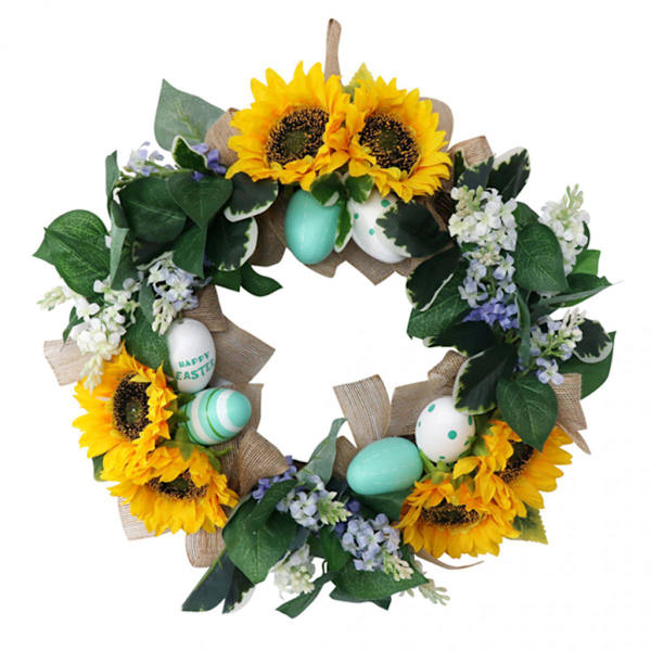Påsk Solroskrans Blommor Krans Blomrankor Utomhus Blommig Ytterdörr Ornament Kransar Inomhus Vägg Fönster Bondgårdsdekor Till