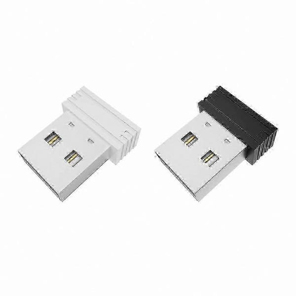 Omärkbar USB-musjiggler med USB-C-adapter, svart