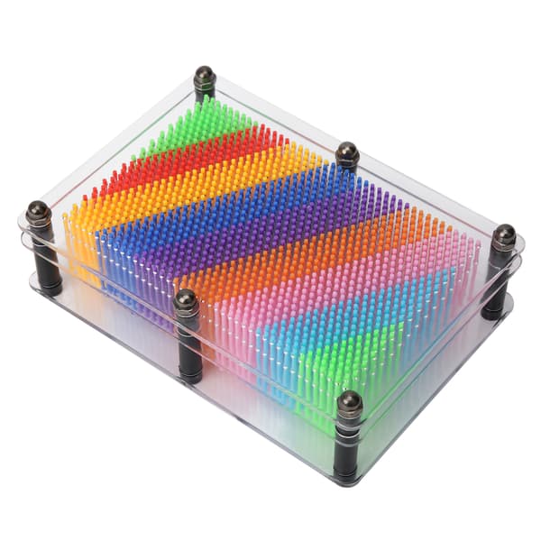 [RM]3D Clone Pin Art Legetøj Pin Skulpturbræt Hvid Hånd Ansigtsmodel til Børn Voksne