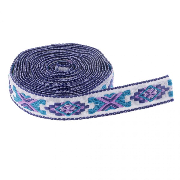 Meter Band Jacquard Spets Broderi Etnisk Vintage Boho Tofs Dekoration Inslagning