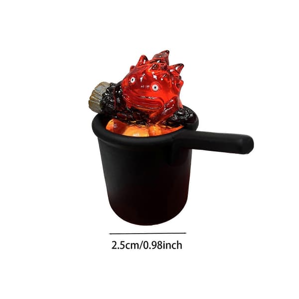 [RM]Halloween Mini Figurine Crafts Flame Night Light for Bedroom Table Indoor With feet Without feet Mini