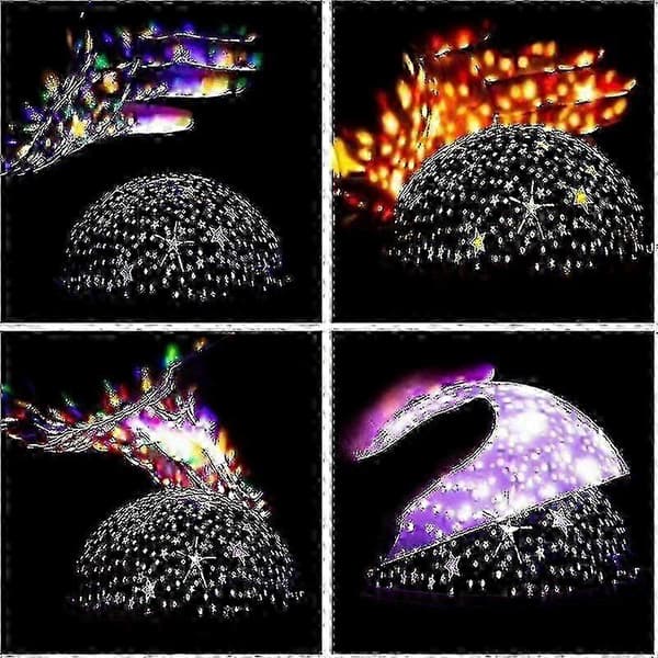 Sky Starry Roterende Galakseprojektor LED Natlys Planetarium Soveværelse Natlys 2025C8