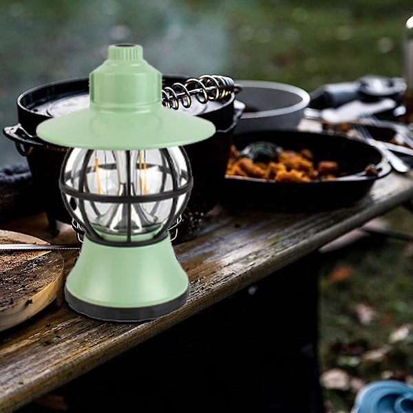 Campinglykta Batteridriven Led Campinglampa Vattentät Lykta green