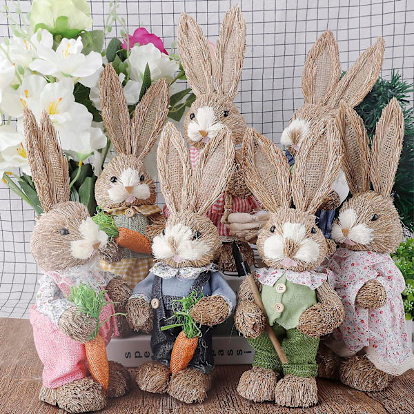 Påskdekorationer Hare Kanin Canvas Ornament M