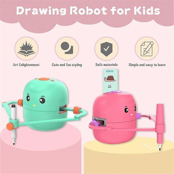[RM]Smart ritrobot intelligent målarrobot barn ritningsleksak grön