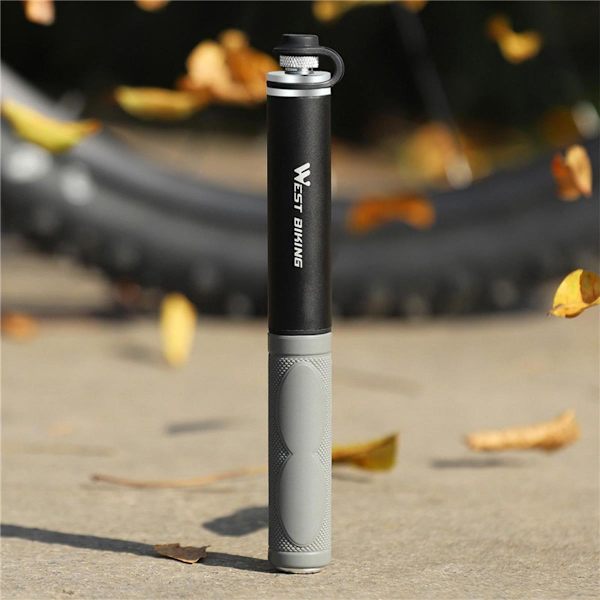 Mini Portabel Cykelpump Presta Schrader Ventil Kit