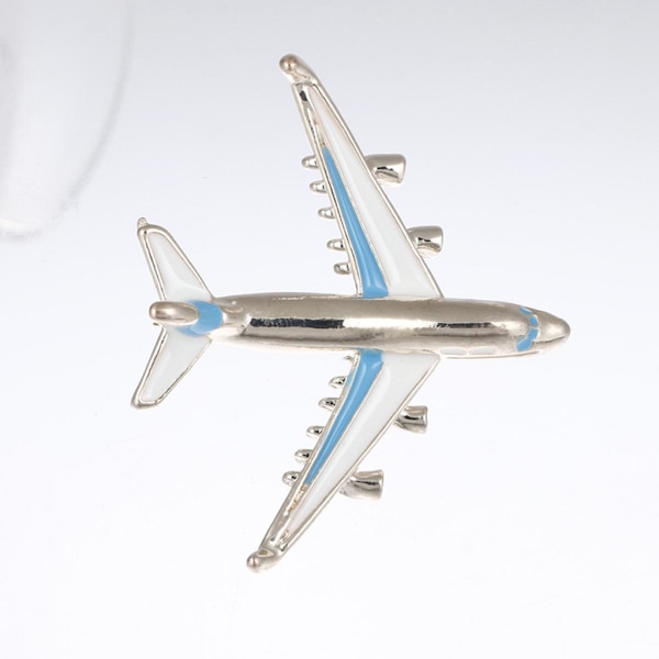 damer herrar smycken flygplan flygplansbrosch mode corsage halsband brosch blå