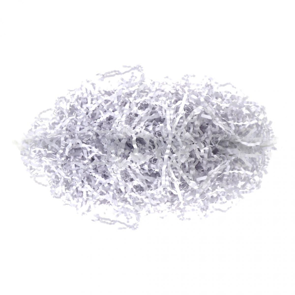 100g/förpackning Rivet Krullpapper för Presentförpackning Fyllnadsmaterial Vit