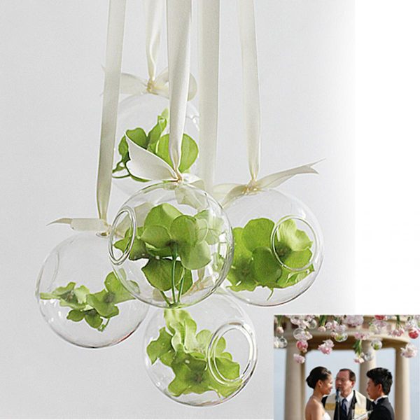10 st 10 cm Glasboll Blommor Hängande Växtvas Hydroponisk Terrarium Dekor
