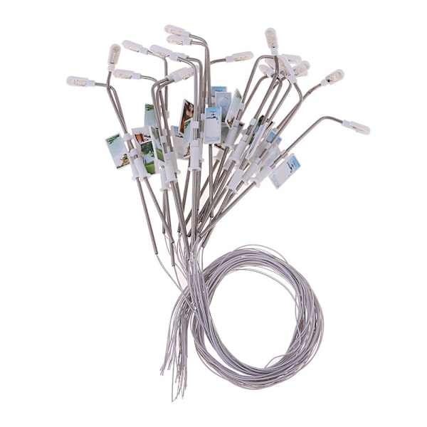 Miniatyr Gatlyktor Modell 20 Stycken HO OO Skala LED Vit 1:200