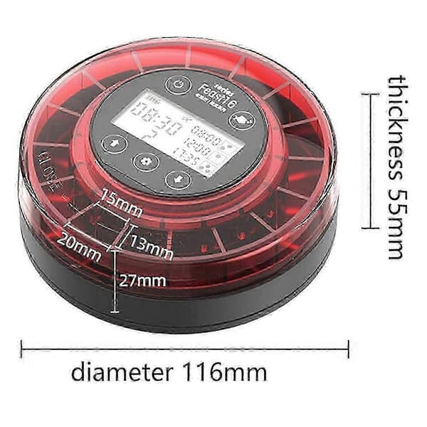 Nyt akvarium automatisk fiskefoderautomat Automatisk foderdispenser