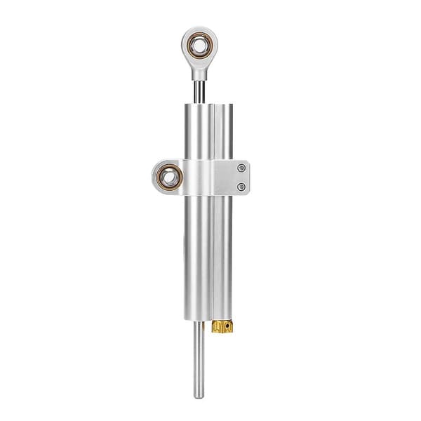 Universal Motorcykel CNC Aluminiumlegering Styrdämpare Stabilisatortillbehör (Silver)