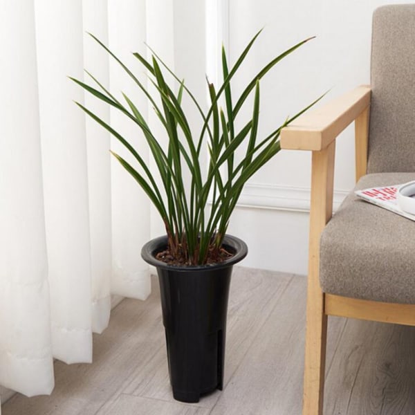 Plastblomkrukor för orkidéplantering M
