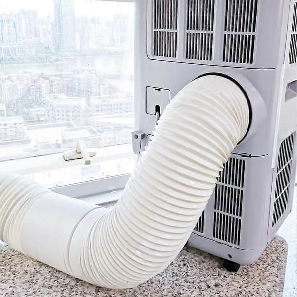 Avgasslang 130 mm, avgasslang för luftkonditionering, PVC-slang, luftkonditioneringsrör, ventilationsslang 13cm x 2 m