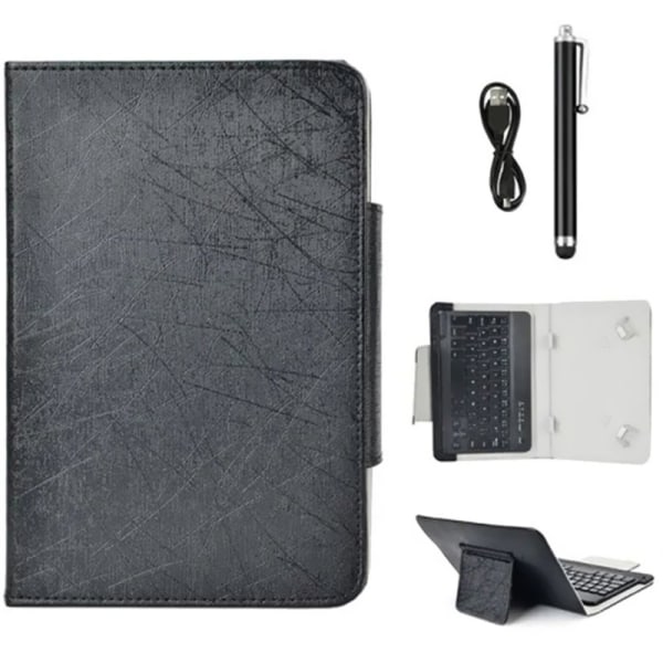 3-i-1 Universellt Bluetooth-tangentbord för 9-10 tums Tablet PC, Svart