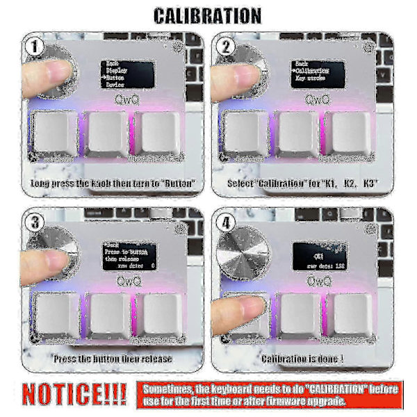 [RM]Sayodevice Osu O3c Rapid Trigger Hall Switches Keyboard: Mini Keypad with Knob, Screen, Copy-Paste, Shortcut & Macro Functions