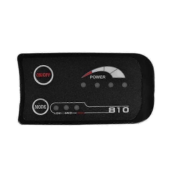 6pin S810 E-cykelmåler LED-display 36v Uart til elcykel elcykelmåler Black