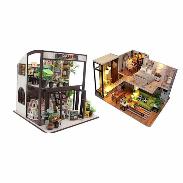 Dockskåp miniatyr Hantverksmässigt Handgjort 1:24