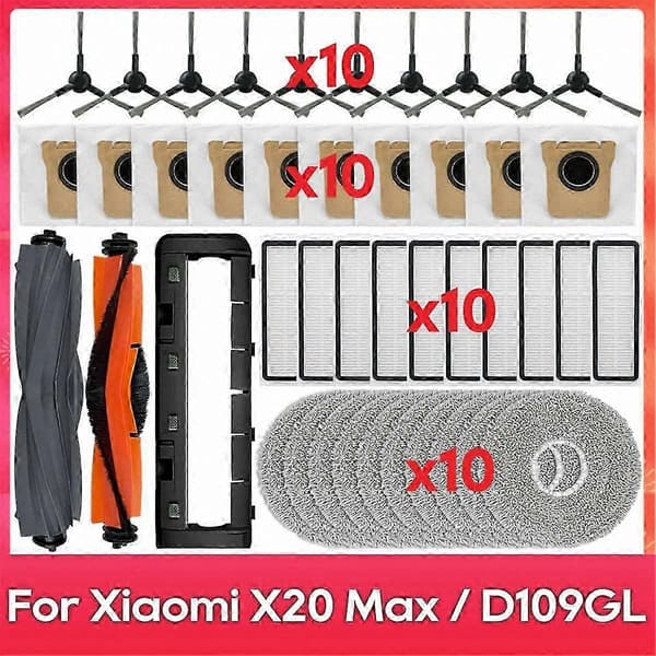 Robottipölynimuri X20 Max / D109GL pääharjan varaosat