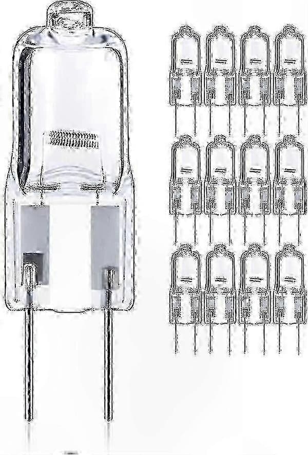 12V G6.35 Halogenpærer 12-pak, 50W Dæmpbar T4 til Accentbelysning