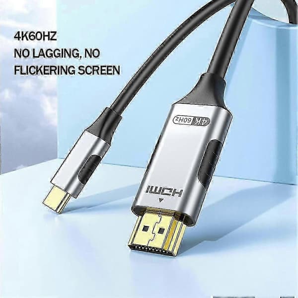 USB-C–HDMI-sovitin koti- ja toimistokäyttöön 4K30HZ