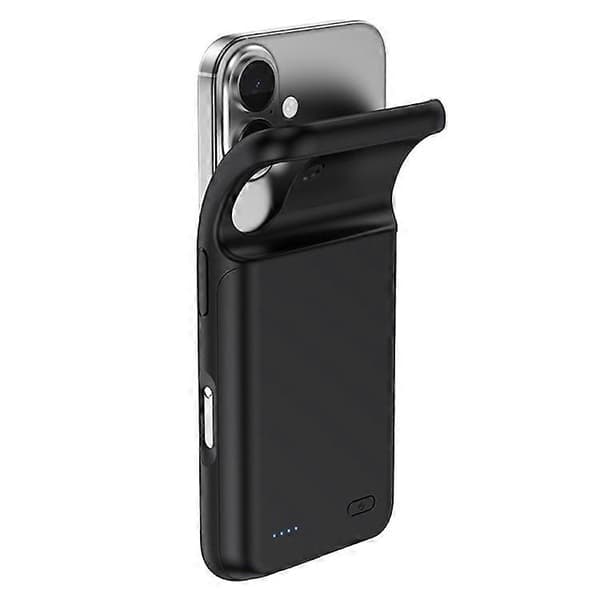 [RM]Compatible for iPhone 16 Battery Case 7000mAh Rechargeable Full Protection Soft Edge Phone Charger Case