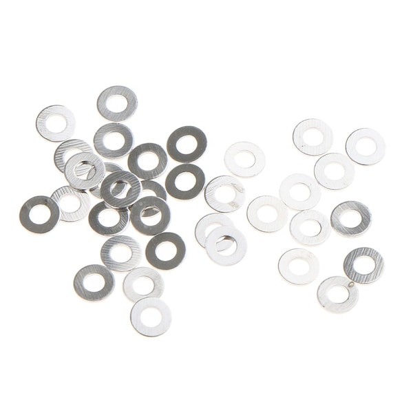 1000 stycken Rostfritt Stål Ramlösa Glasögon Skruv Platt Bricka 1.2mm