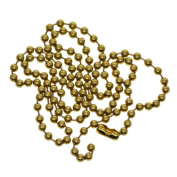 1 sträng mässing runda pärlor Kulkedja Connecor för smycken gör 60cm