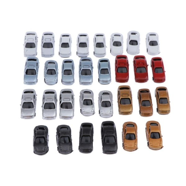30 st 1:200 Mini Pressgjutna Fordon med Biltransportleksak för Pojkar Flickor 3 4 5 6 År