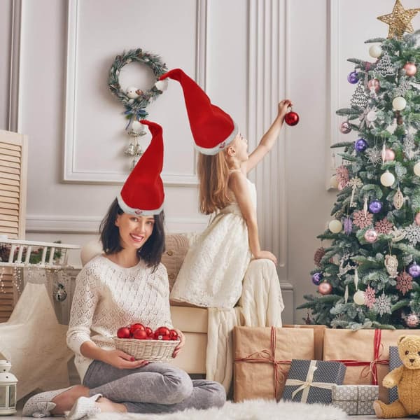 [RM]2-pack Interactive Christmas Hat Automatic Swing Design Built-in Music