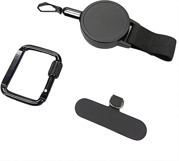 1–10-pack utdragbar stöldsäker telefonhållare, lätt telefonrem med säker klämma[RM] 2PCS