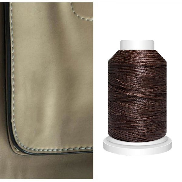 Vaxad Tråd Polyester Snöre För Sömnad Läderhantverk Kaffe