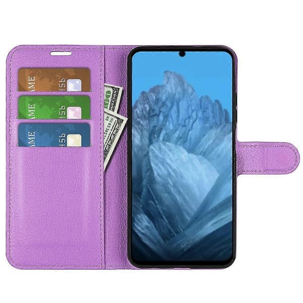 [RM] Litsi-nahkainen puhelinkotelo Google Pixel 9 / 9 Pro -puhelimelle Purple For Google Pixel 9 / 9 Pro