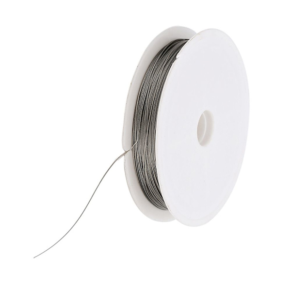 Rulle Rostfritt Stål Tigertråd Pärltråd 80 Meter 0.38mm