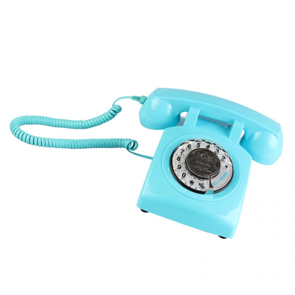 Rotary Retro Rotary Dial Blue Bell Bordstelefon