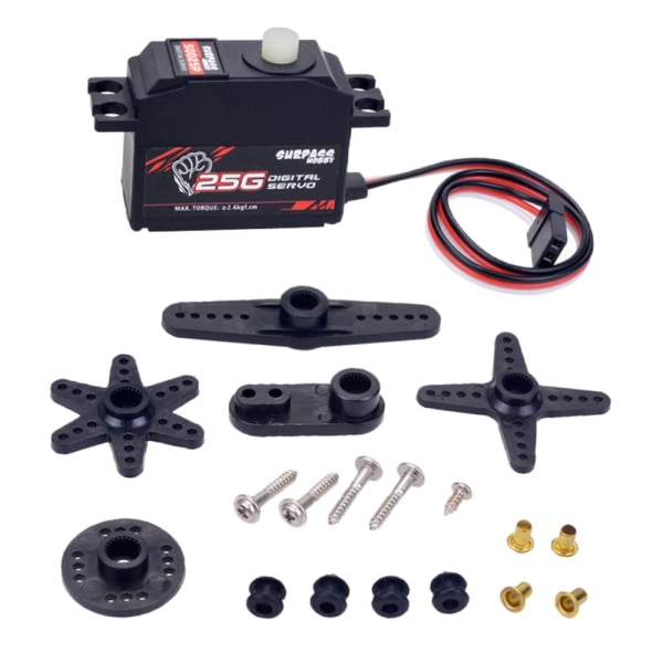 25g Plastväxel Servo För 1/12 RC Bil Flygplan RC Båt Robot S0025P