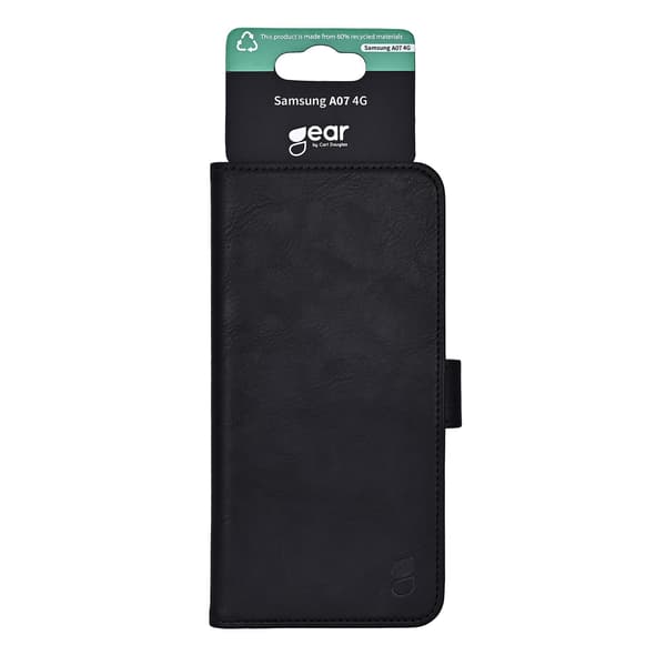 Gear Samsung Galaxy A07 4G Deksel Lær Svart[RM] 80