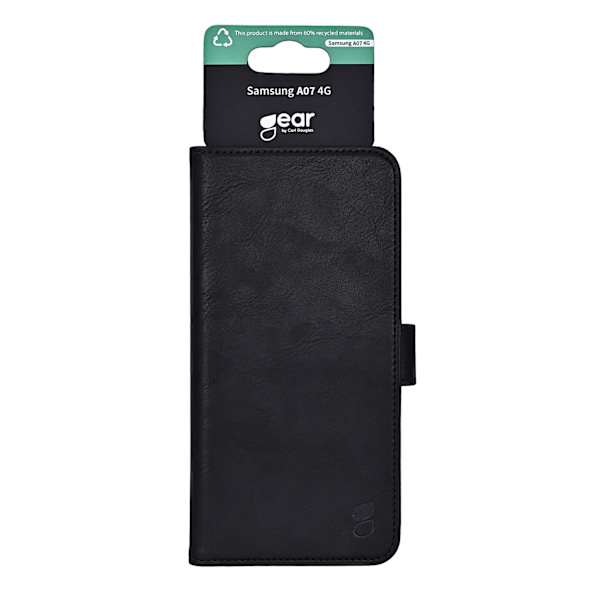 Gear Samsung Galaxy A07 4G Etui Læder Sort[RM] 80