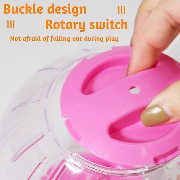 2-pack hamster fitnessbollsleksaker - rosa och orange