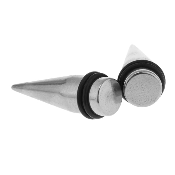 4 st örontunnlar rostfritt stål stretching kit flare plugg töjning 10mm