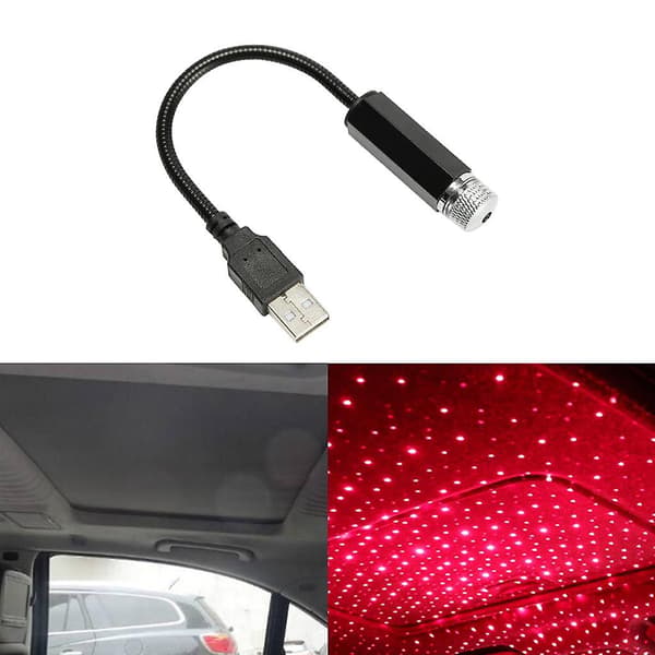[RM]2x USB Stjernenatlys Mini Atmosfære Stjernehimmel Romantisk til Fest