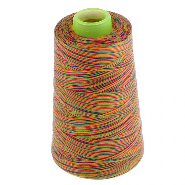 3x Spole Regnbåge Polyester Symaskin Allround Sytråd