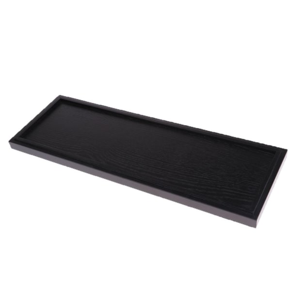 rektangel trä bricka modell display stativ bas sand svart plattform bord