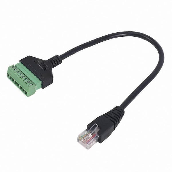 RJ45 han til 8-benet Ethernet forlængerkabel til Cat5/6/7 netværk AV