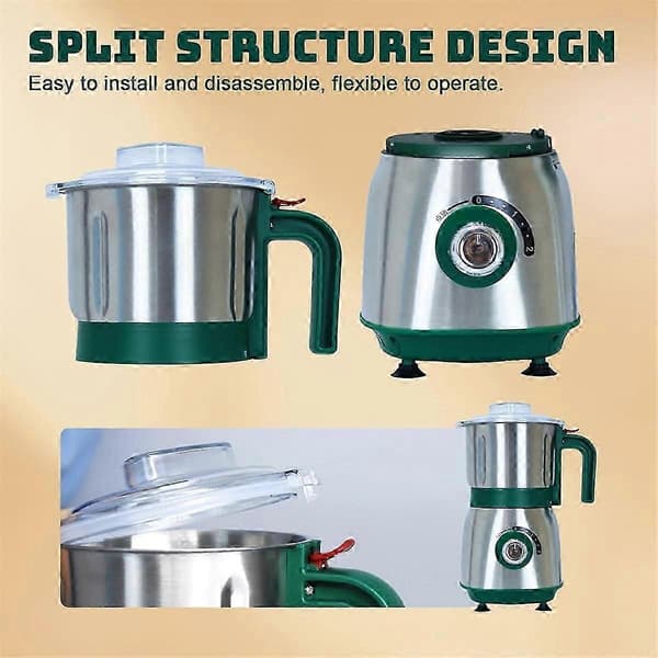 [RM]Electric Spice Grinder for Kitchen with 3 Detachable Blades for Coffee Beans