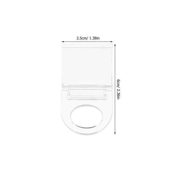 [RM]Gardinklämma Transparenta Akrylklämmor för Persienner U-formade 10-pack