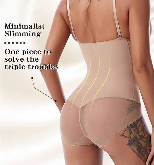 Kroppsformande kontroll slim korsett shapewear bodysuit body shaper för kvinnor S